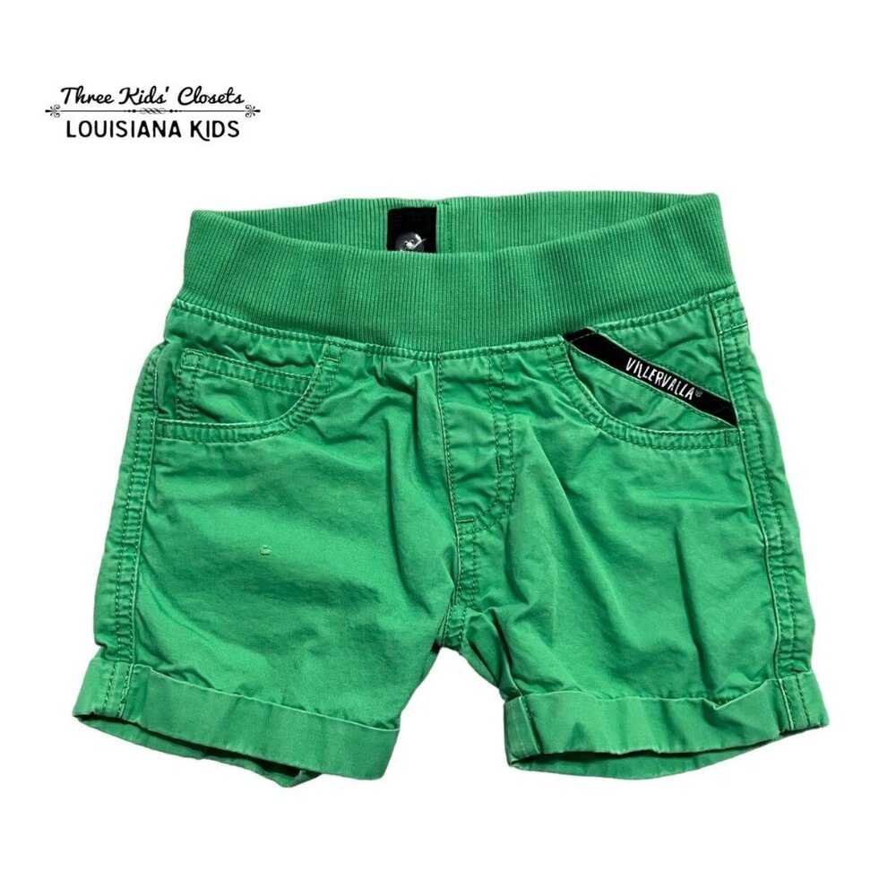 Villervalla Sz 98 (3) Green Pull-On Shorts